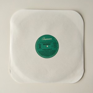 12 Livro Branco LP Record Sleeve 33 RPM Cantos Redondos Com Furo