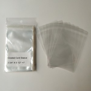 2 Mil Crystal Clear Plástico Polipropileno Graded Card Sleeves