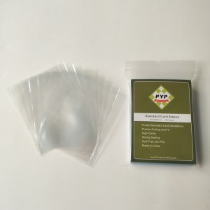 Luva padrão do jogo de cartas da luva 63.5x88mm do cartão do pro-ajuste de cristal claro