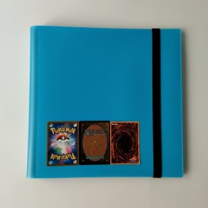 Álbum azul da carteira dos coletores do bolso da cor 12 para o cartão de basebol